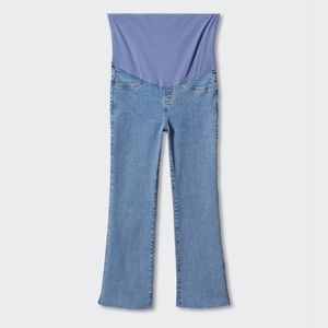 Mango Maternity flared cropped jeans